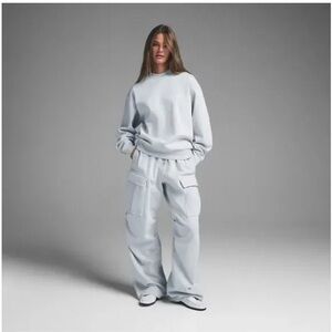 Women's Zen Blue Cargo Pants Set